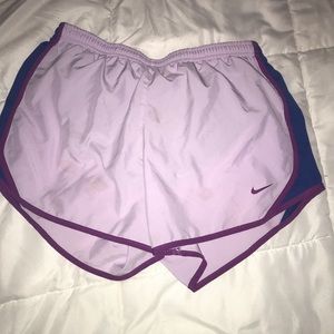 purple nike shorts